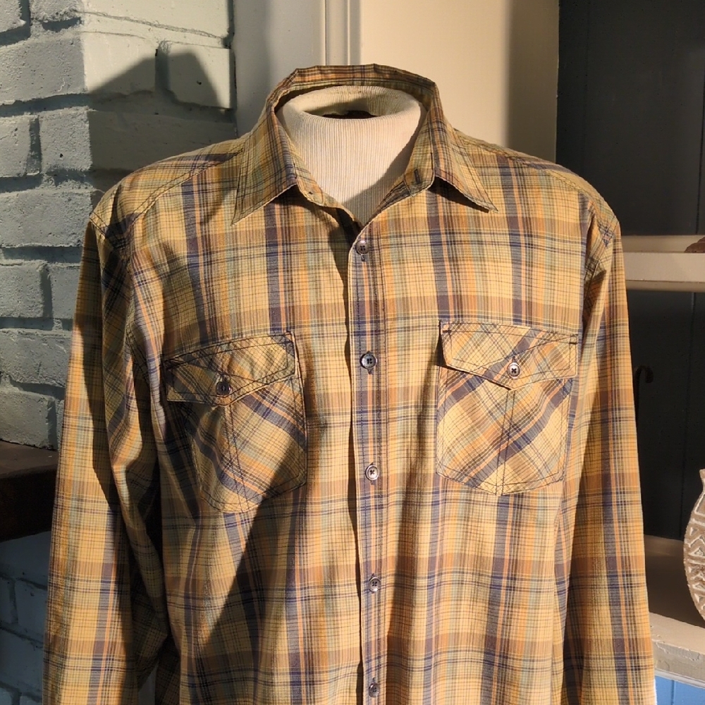 Royal Robbins Plaid Shirt - Yellow Pattern